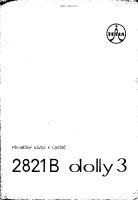 Tesla 2821b - Navod k udrzbe 